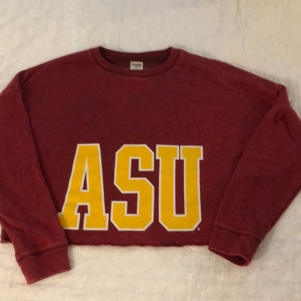 VS PINK ASU Arizona State cropped sweatshirt small